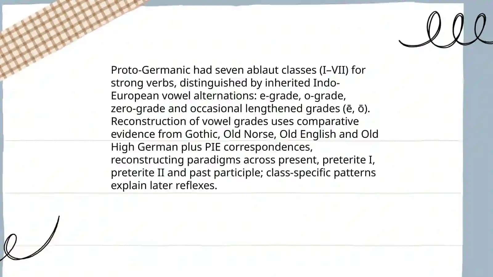 Development of Strong Verbs 4
