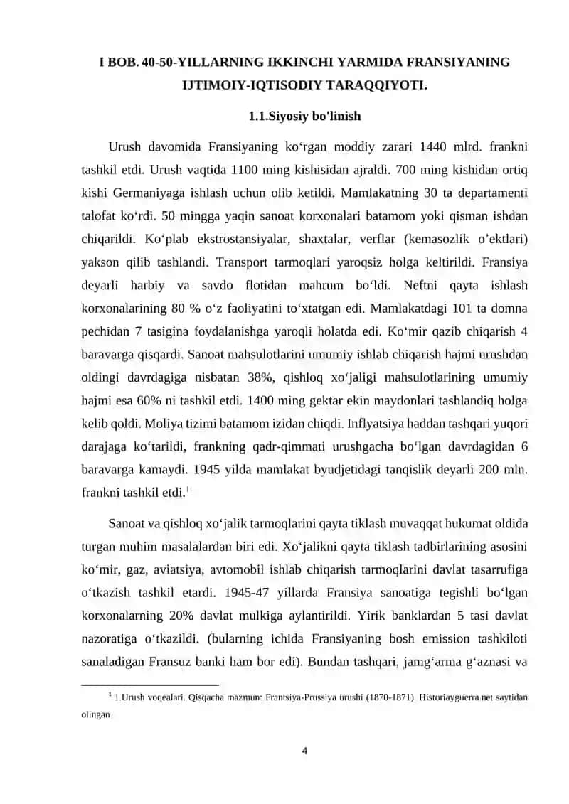 FRANSIYA IKKINCHI JAHON URUSHIDAN KEYINGI YILLARDA 4