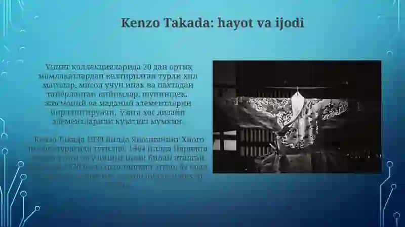Yaponiya kiyim dizaynidagi yo'nalish 4