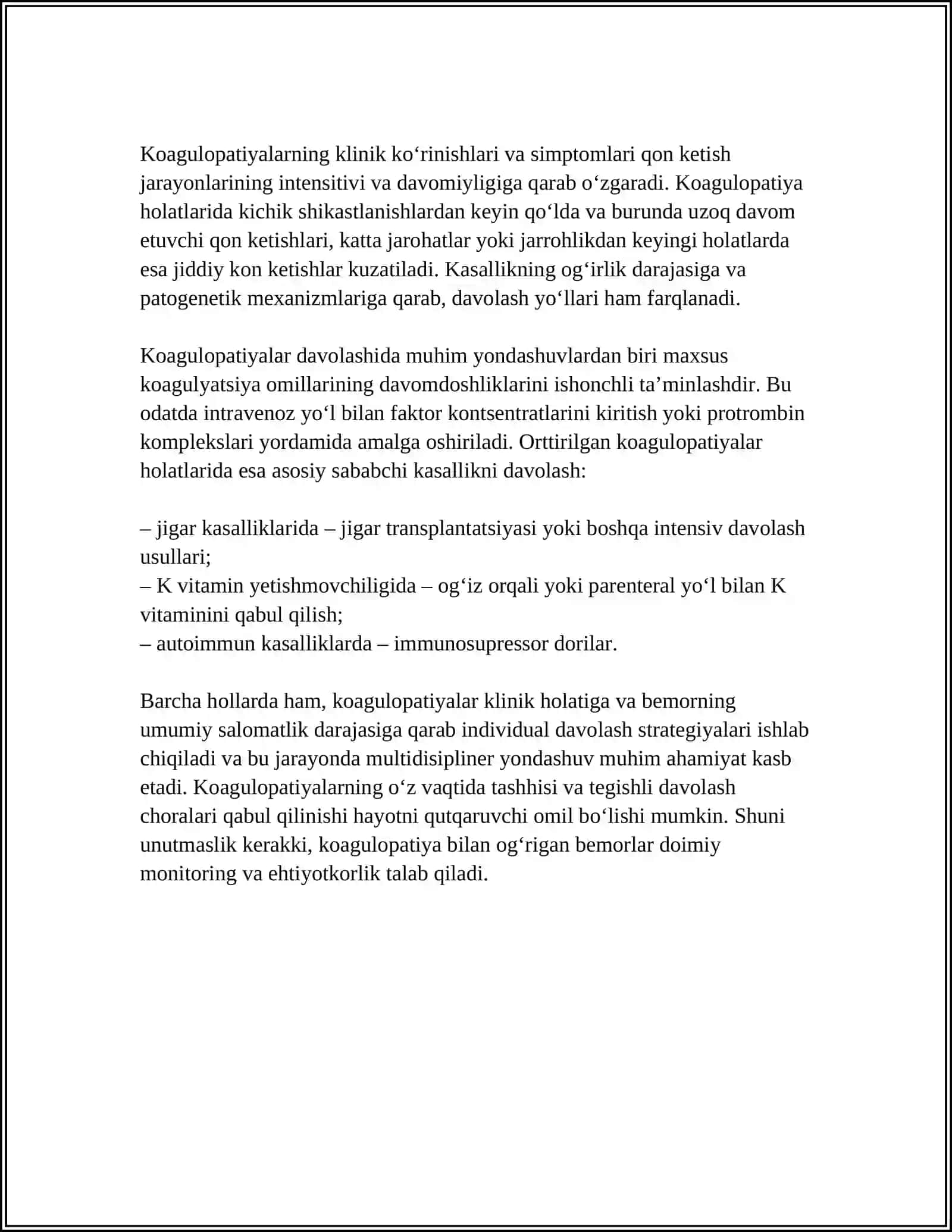 KOAGULOPATIYALAR KLINIK DIAGNOSTIKASI 4
