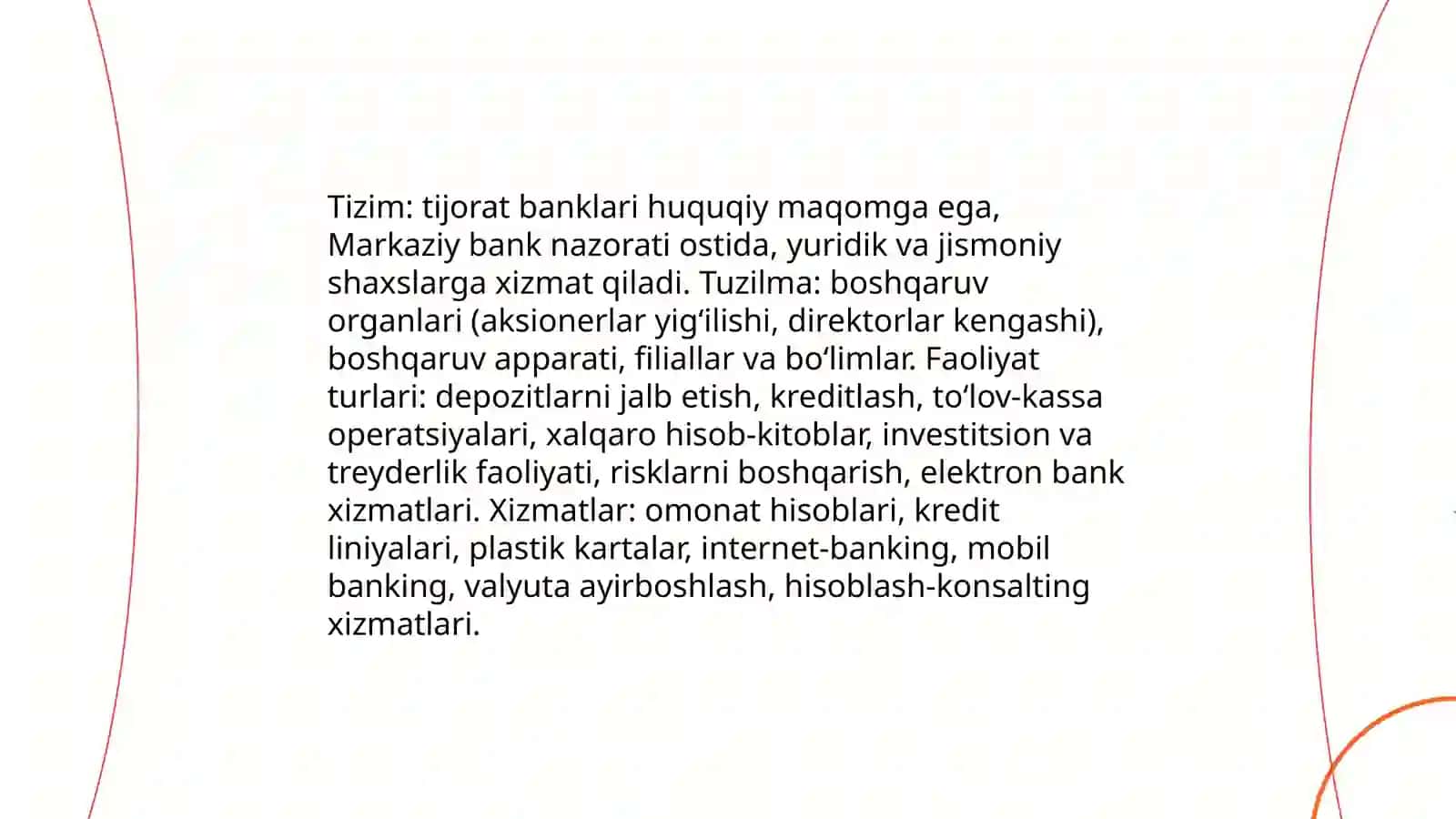 O‘zbekiston Respublikasi bank tizimi, boshqa kredit muassasalari 4