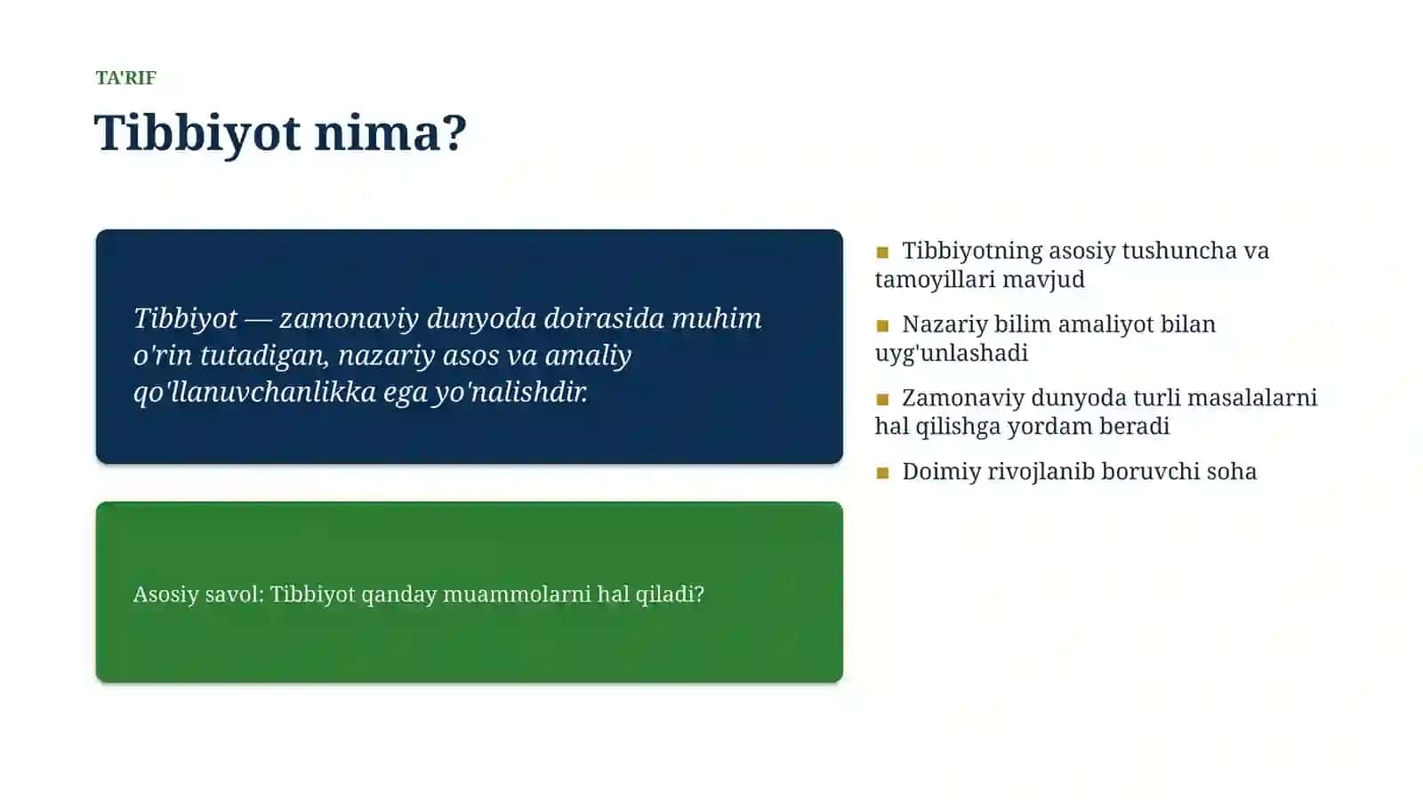 ZAMONAVIY DUNYODA 4