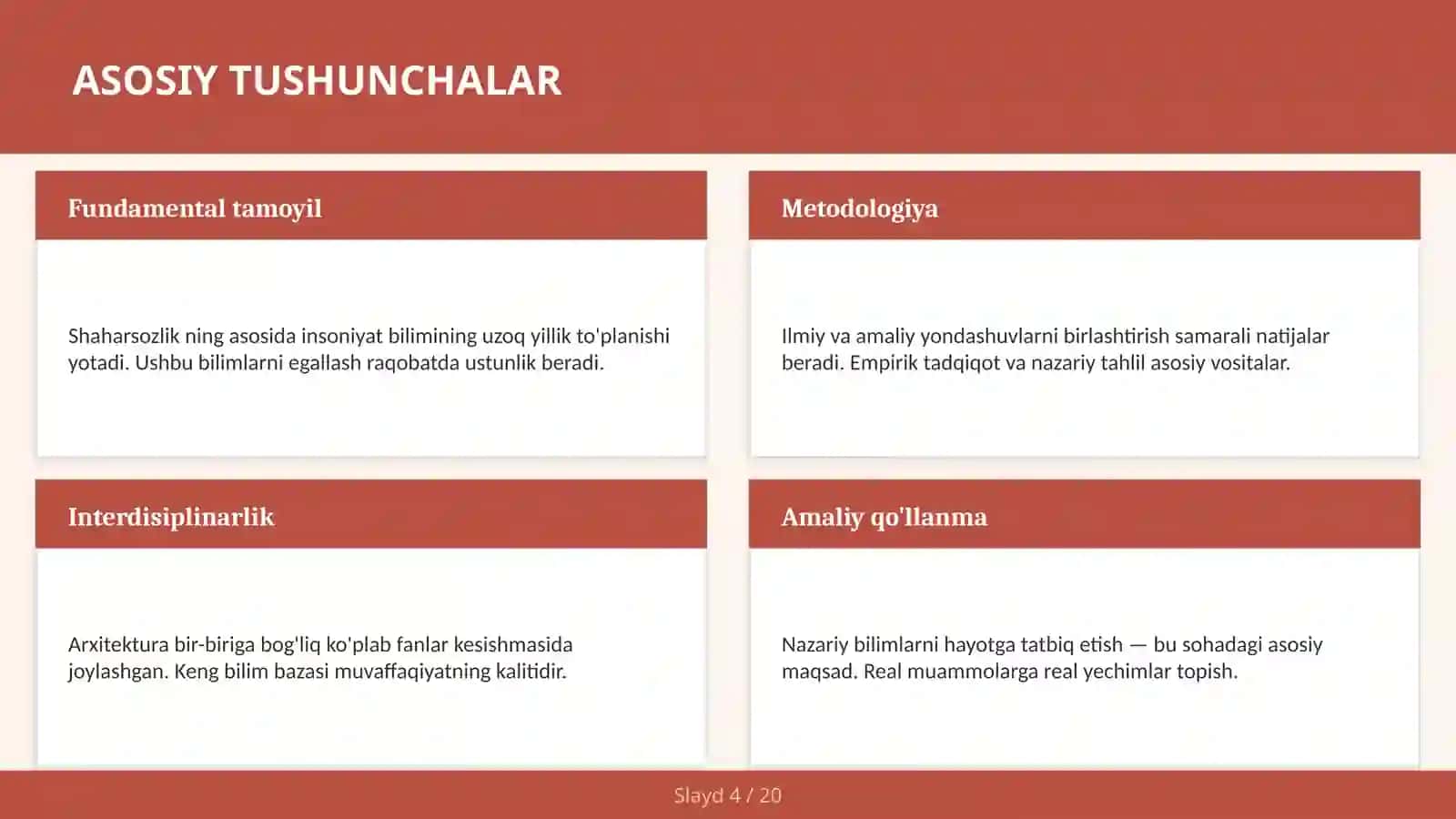 Shaharsozlik 4