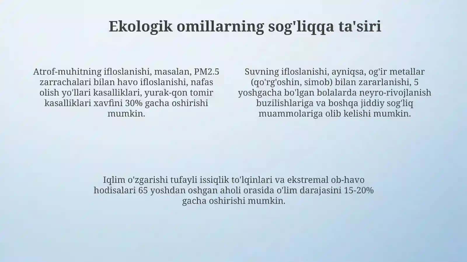 Irsiy Omillar va Sog'liq 4
