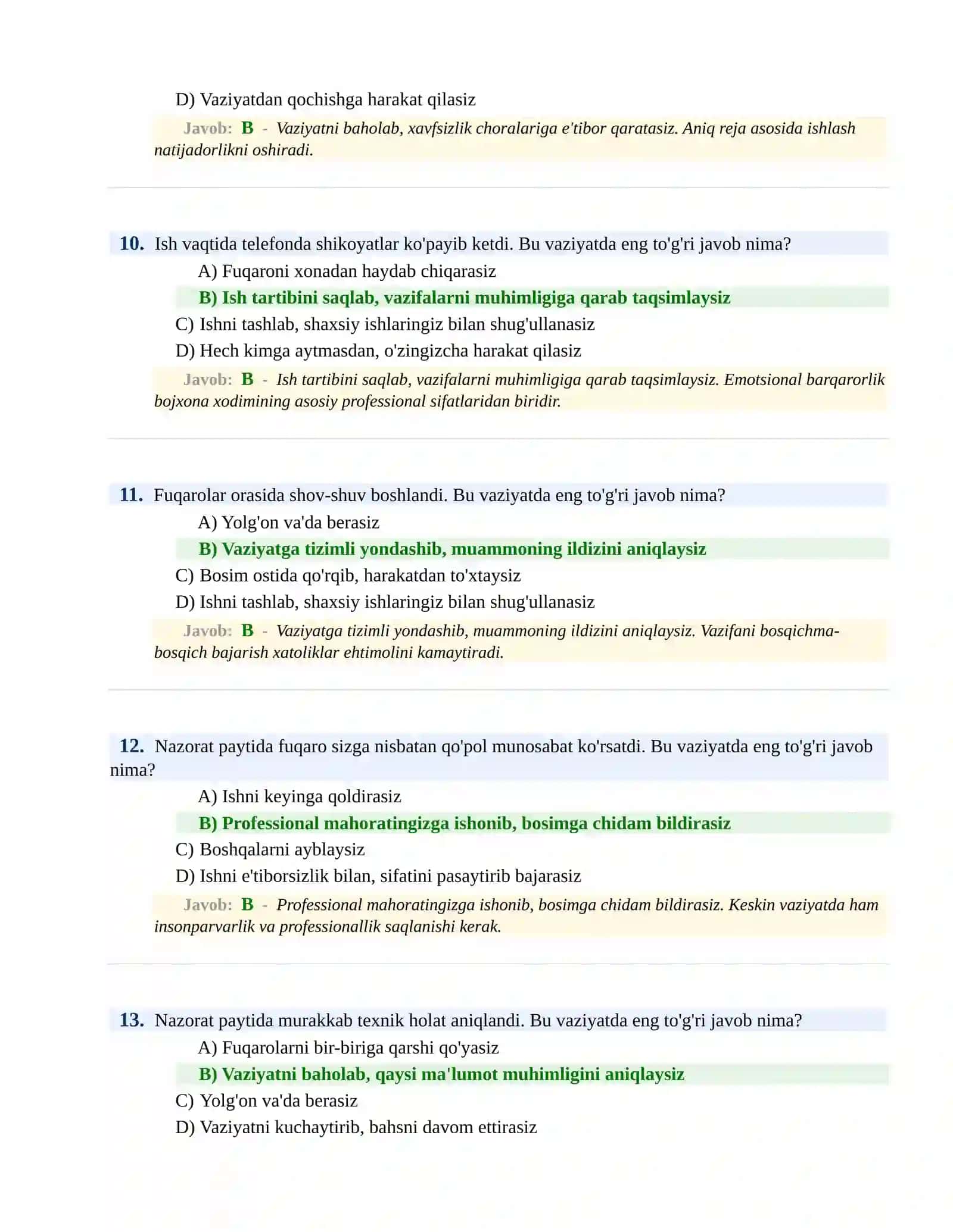 PSIXOLOGIK SINOV Testlari 4