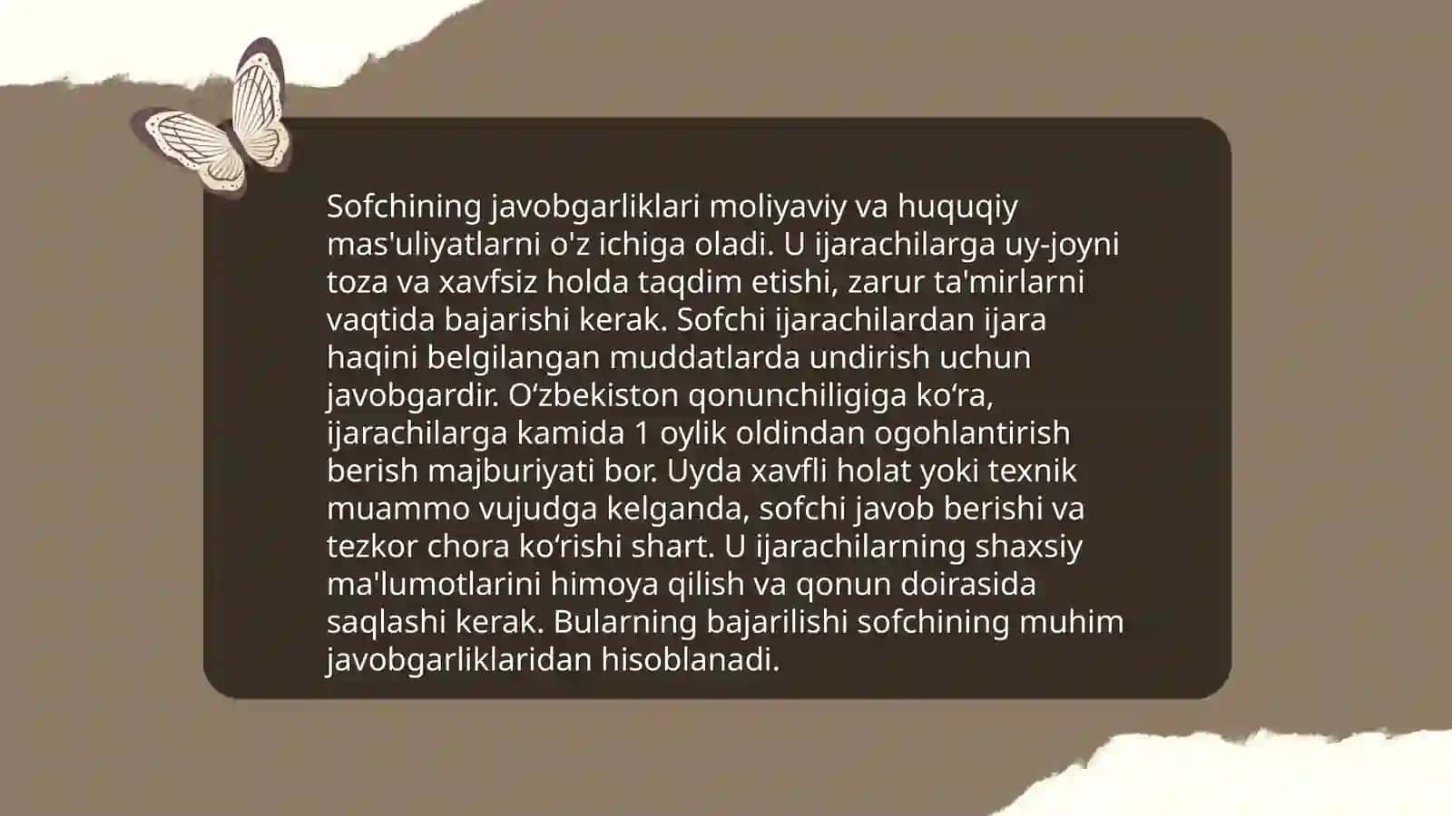 Soqchi va uning majburiyatlari 4