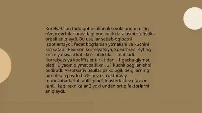 Hozirgi zamon psixalogiyasining tadqiqot metodlari 4