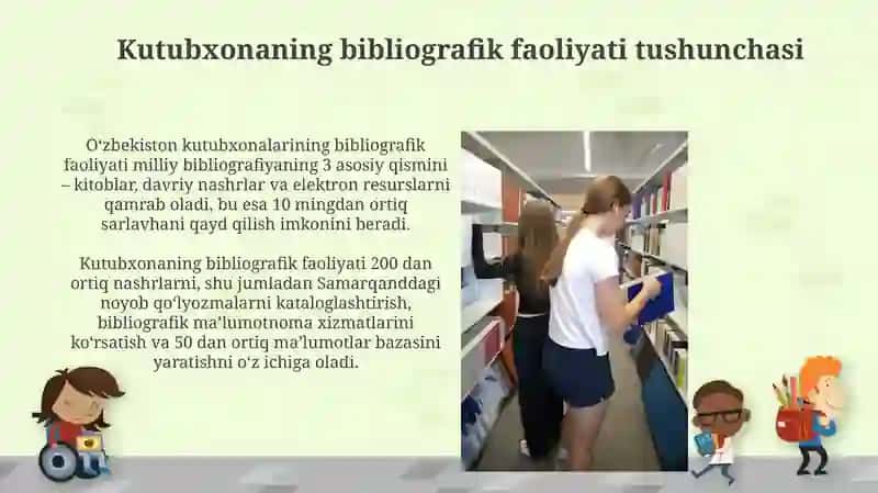 Kutubxonaning bibliografik faoliyat 4