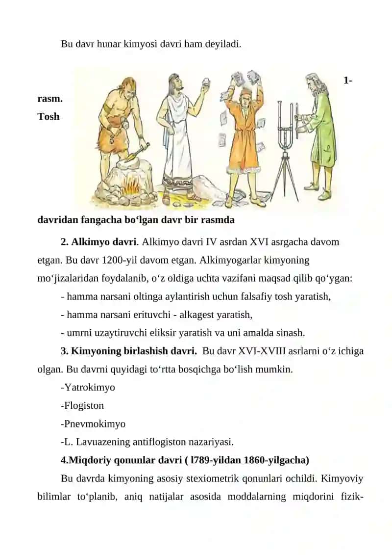 Kimyo va insoniyat sivilizatsiyasi 4