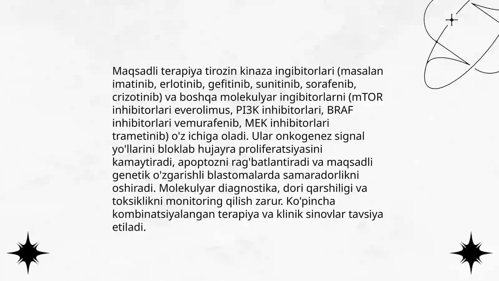 Blastomalarga qrashi vositalar 4