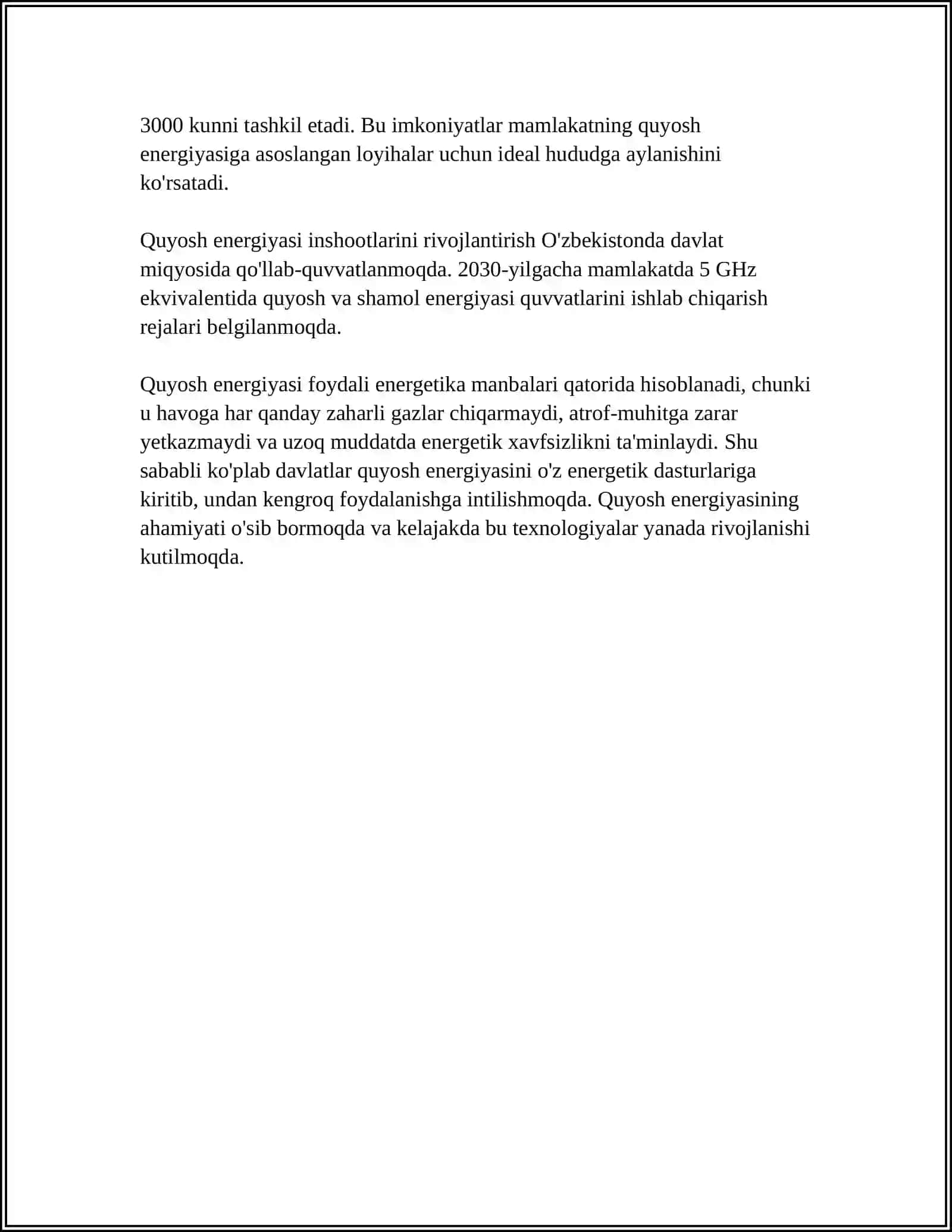 Quyosh energiyasi 4