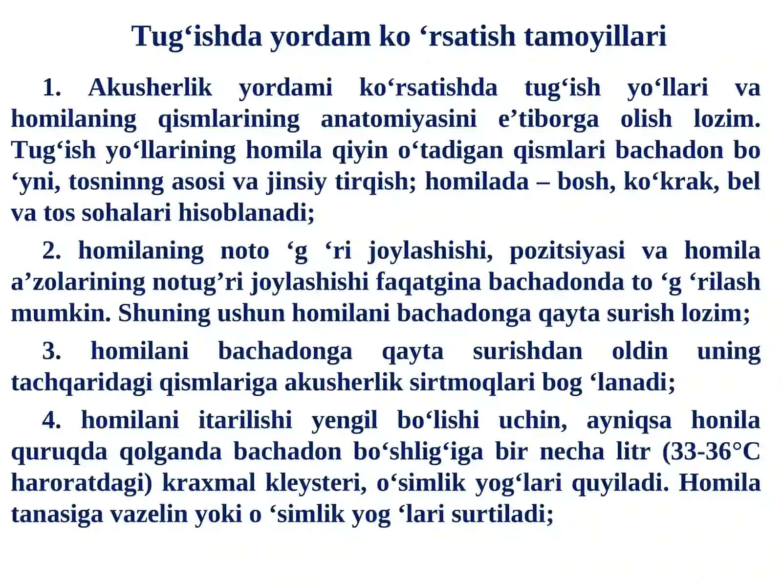9-ma’ruza.TUG‘ISHDA UCHRAYDIGANKASALLIKLAR 4