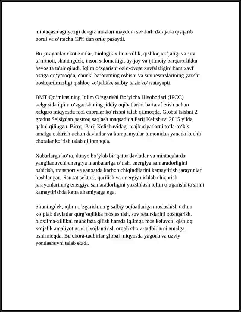 HOZIRGI KUNDAGI GLOBAL MUAMMO 4