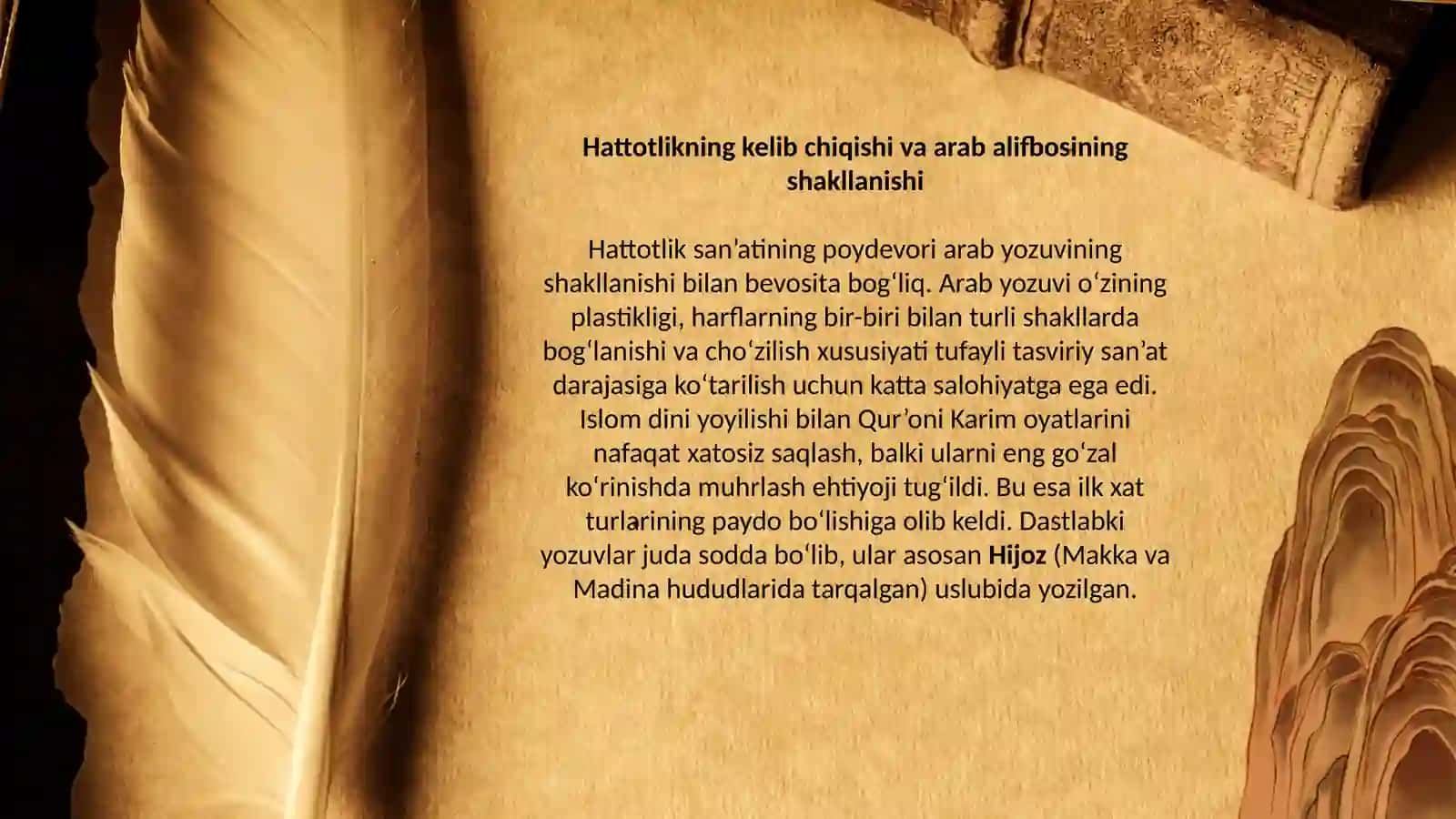 “Sharq mamlakatlarida hattotlik sanʼatining rivojlanish tarixi” 4