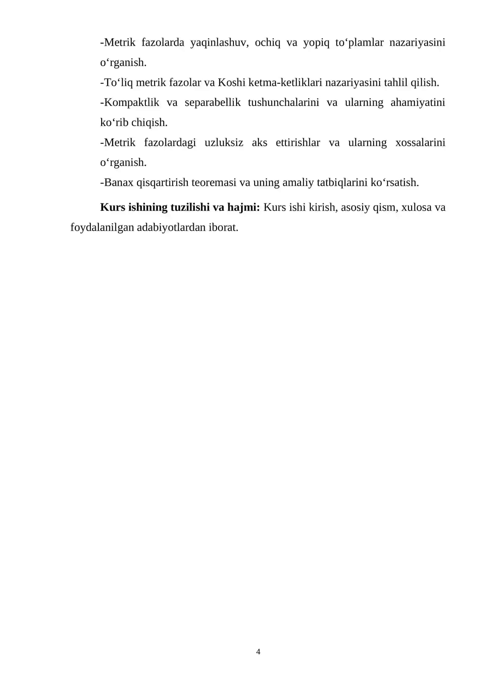 Metrik fazolar va ularning xossalari 4