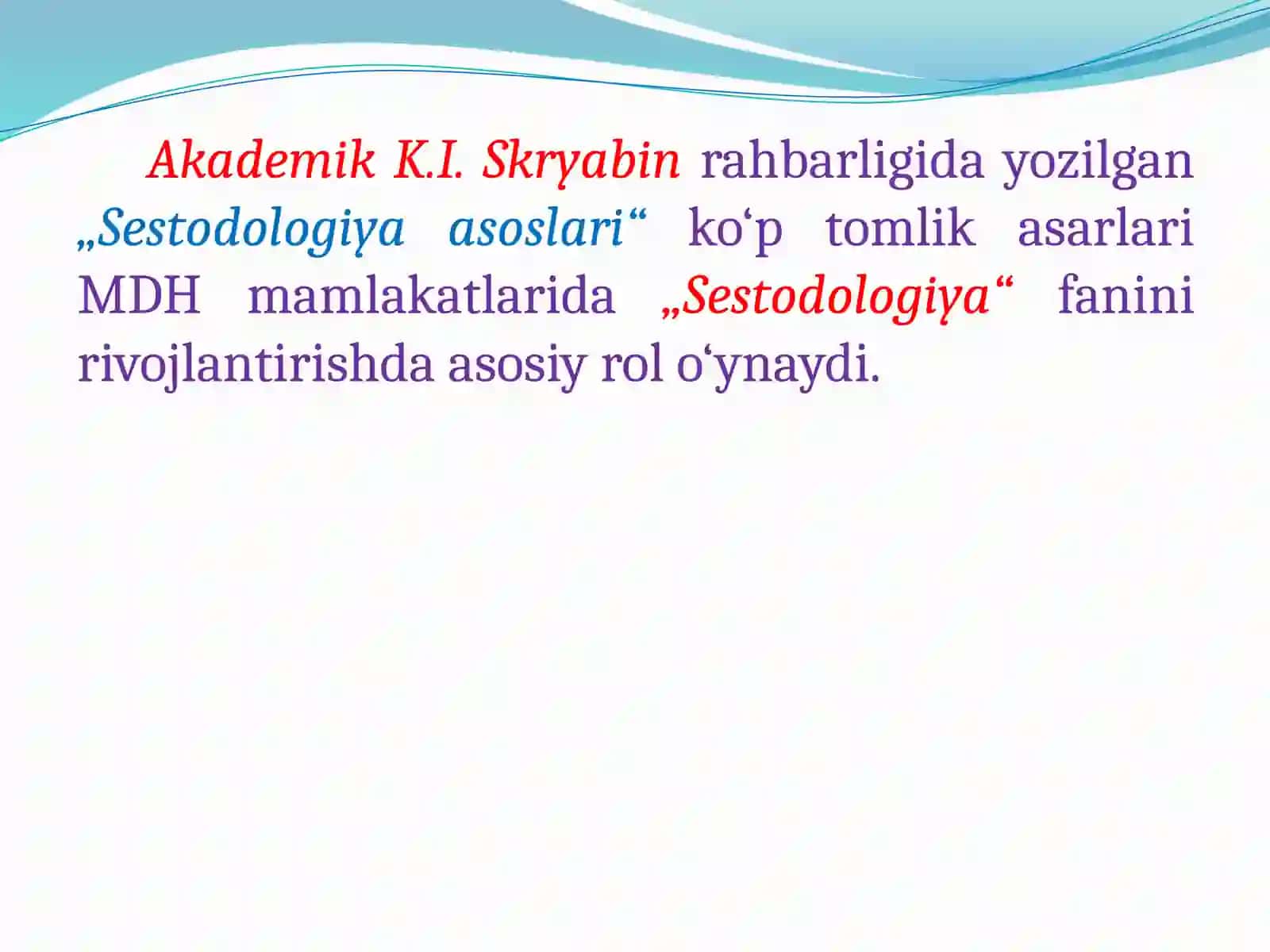 Tasmasimon chuvalchanglar (Cestoda) sinfi 4
