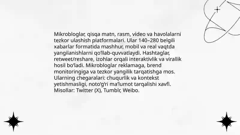 Ijtimoiy media shakllari 4
