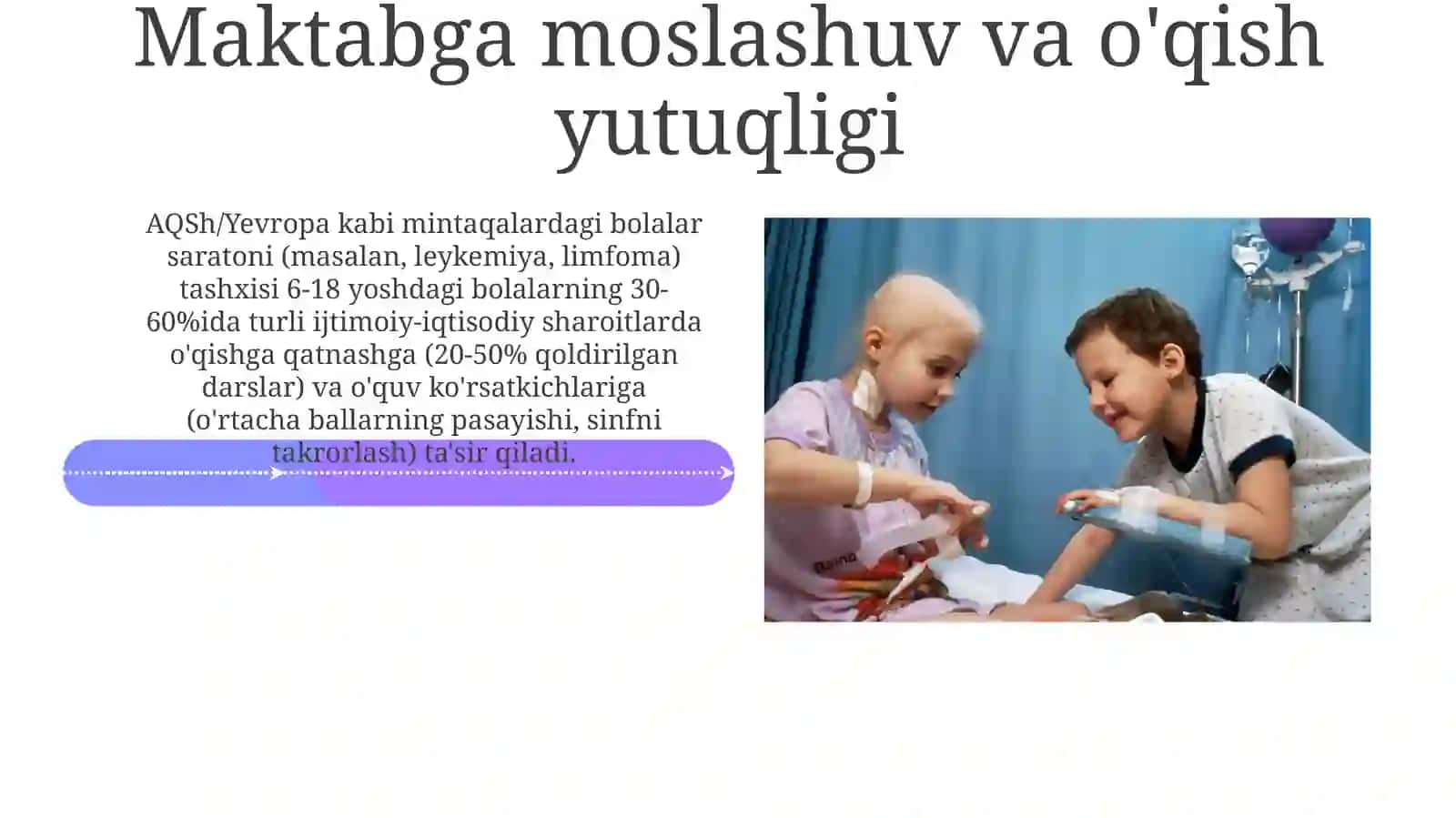 Bolalar onkologiyasining ijtimoiy - psixologik muammolari 4