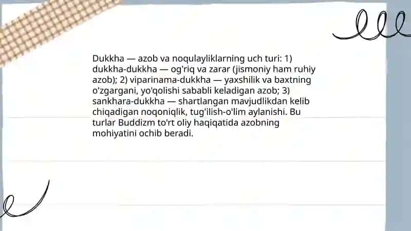 To'rt oliy haqiqat, nirvana haqidagi qarashlar 4