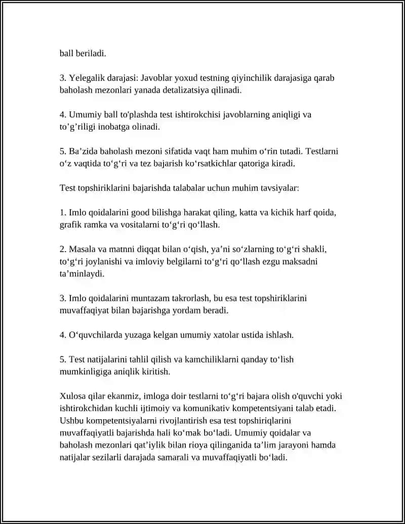 IMLOGA DOIR TEST TOPSHIRIQLARINI BAJARISH 4