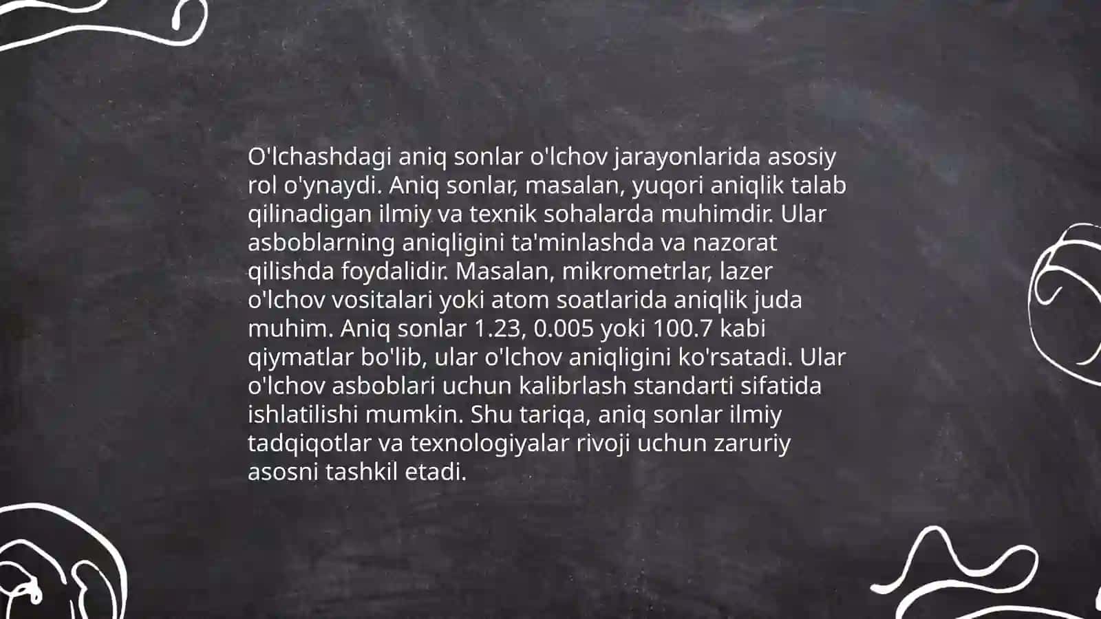 O'lchash nazariyasi 4