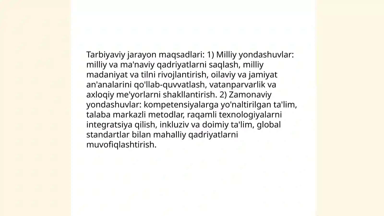 Tarbiyaviy jarayonlarning maqsad va vazifalari 4