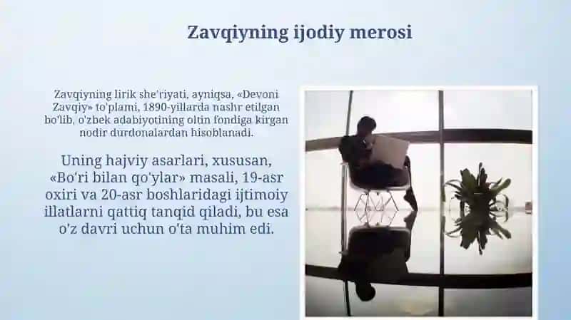 Zavqiy hayoti va ijodi 4