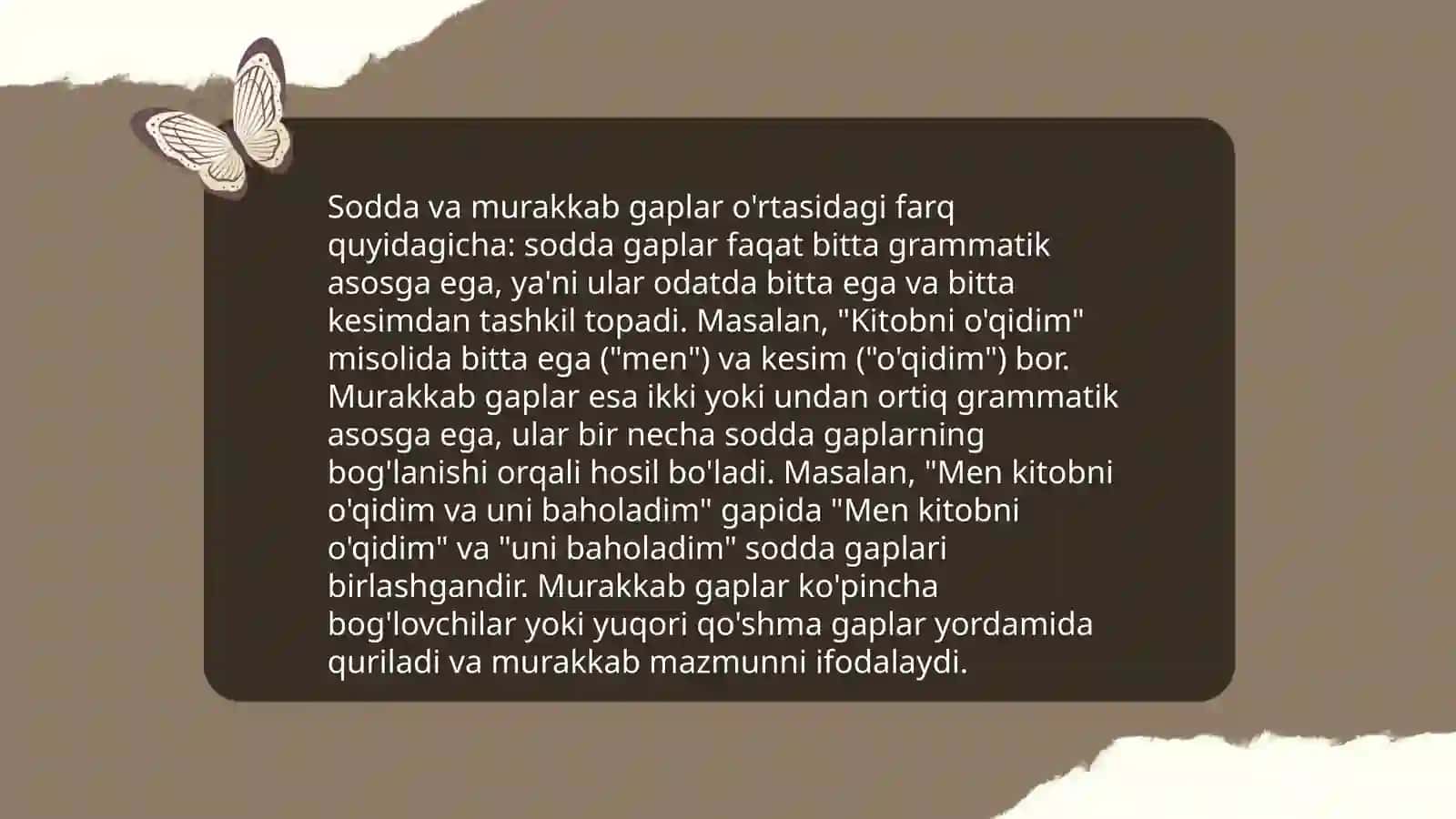 Qo'shma gaplar 4