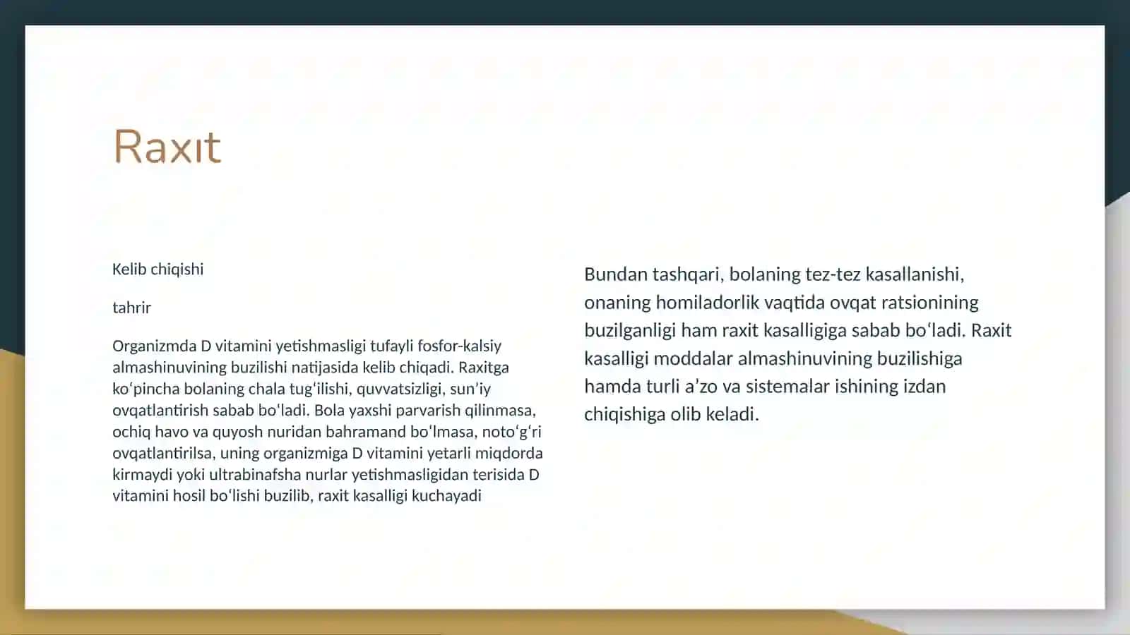 Raxit kasallıgı 4