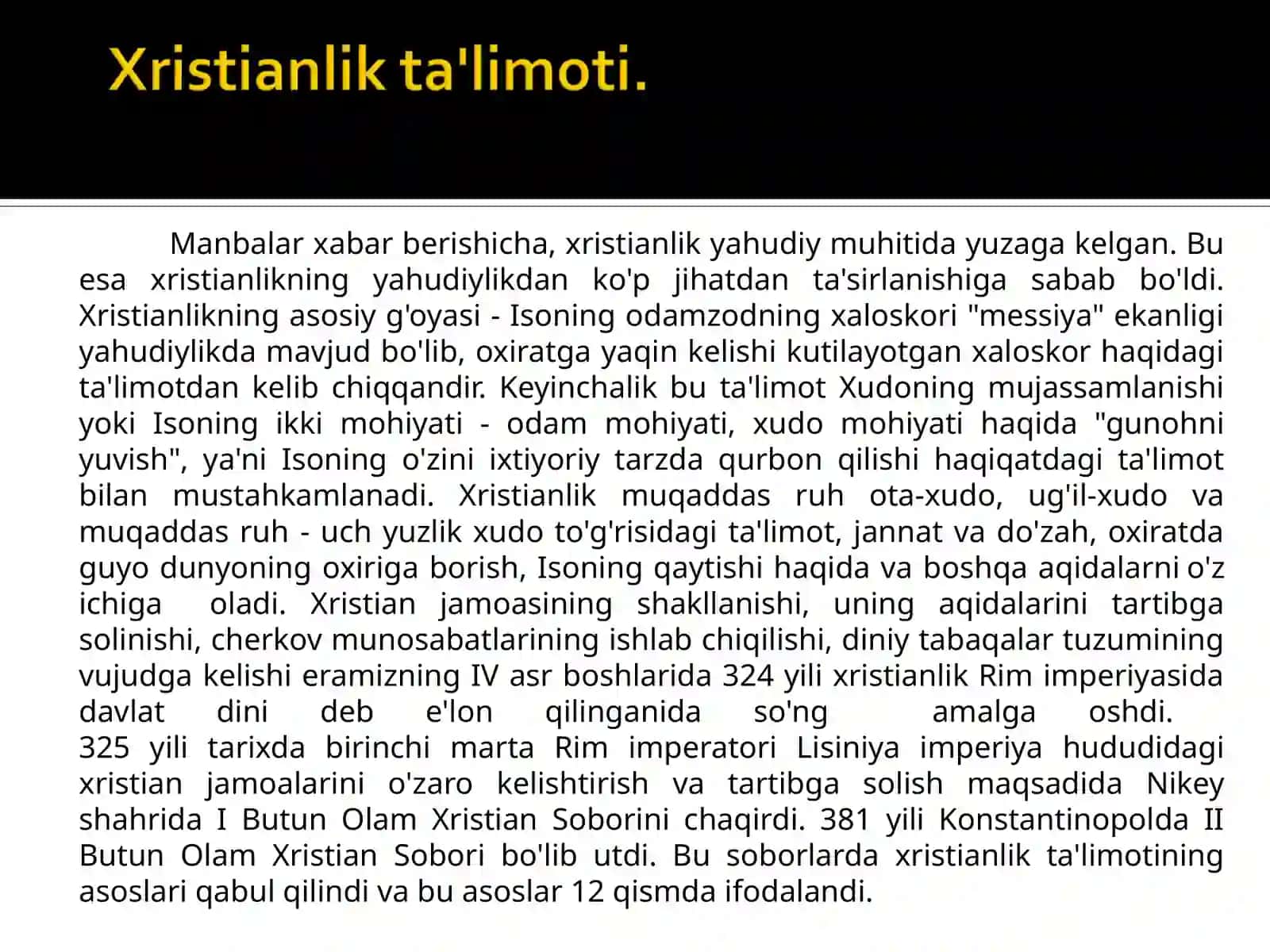 Xristianlik dinining vujudga kelishi 4