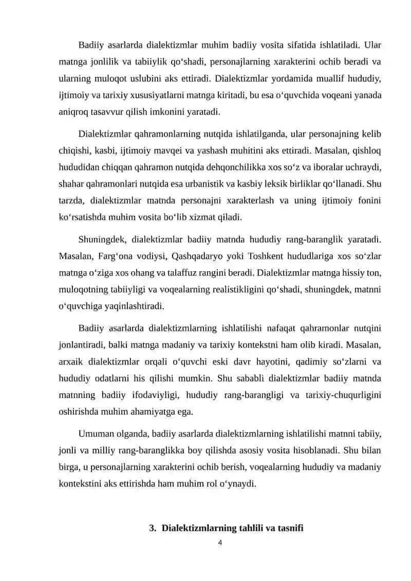 Badiiy asarlarda dialektizmlar va ularning turlari 4