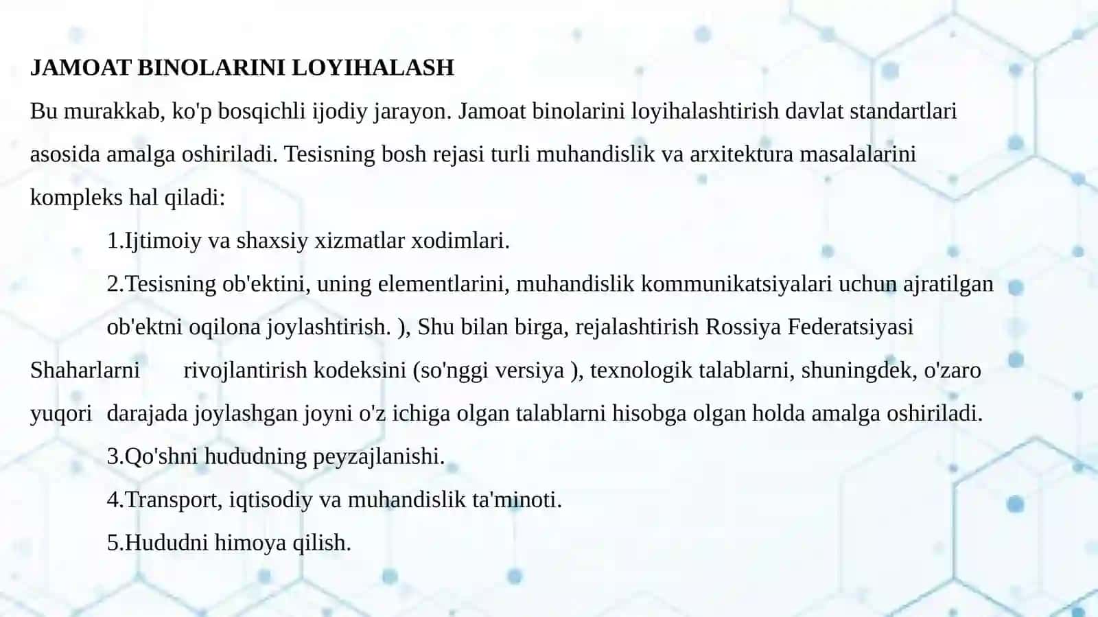 Jamoat binolari va inshootlari loyiha qilish asoslari 4