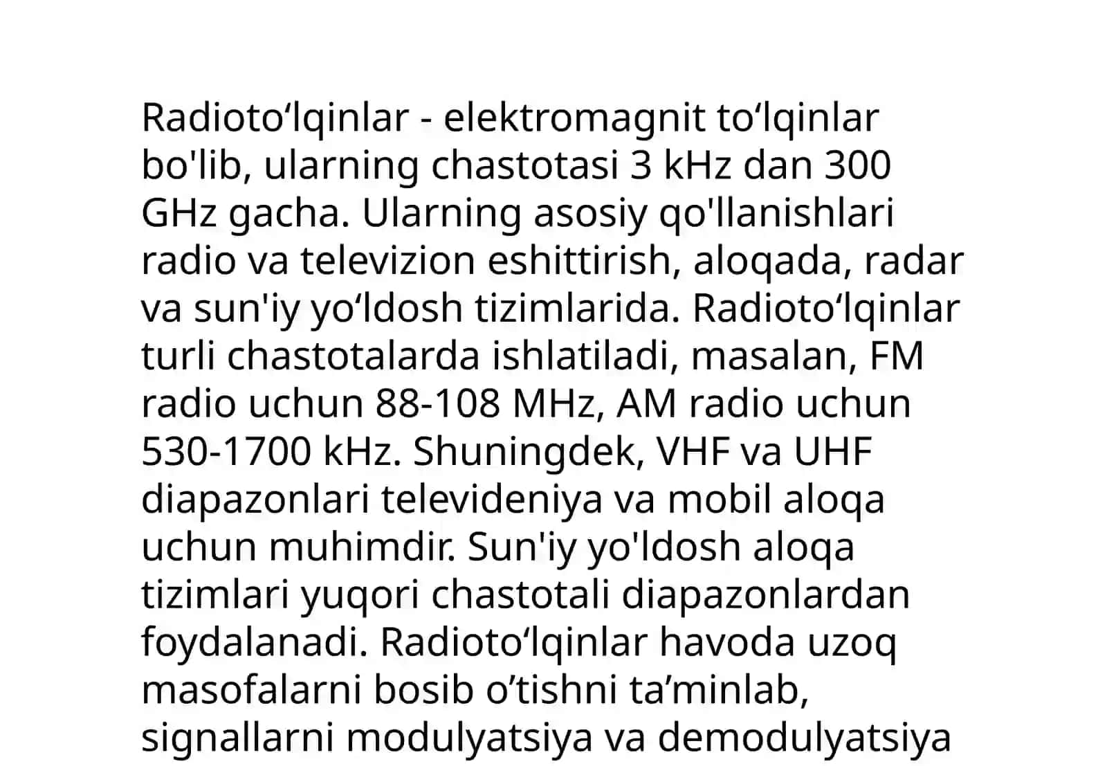 Elektromagnit toʻlqinlar shkalasi 4