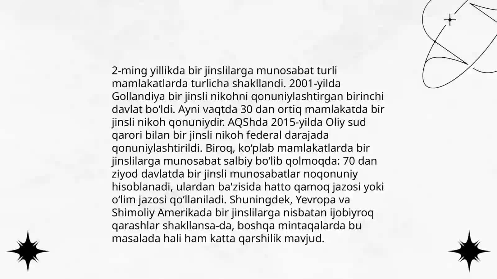 LGBT ni kelib chiqishi 1 jinslilarga munosabat 4