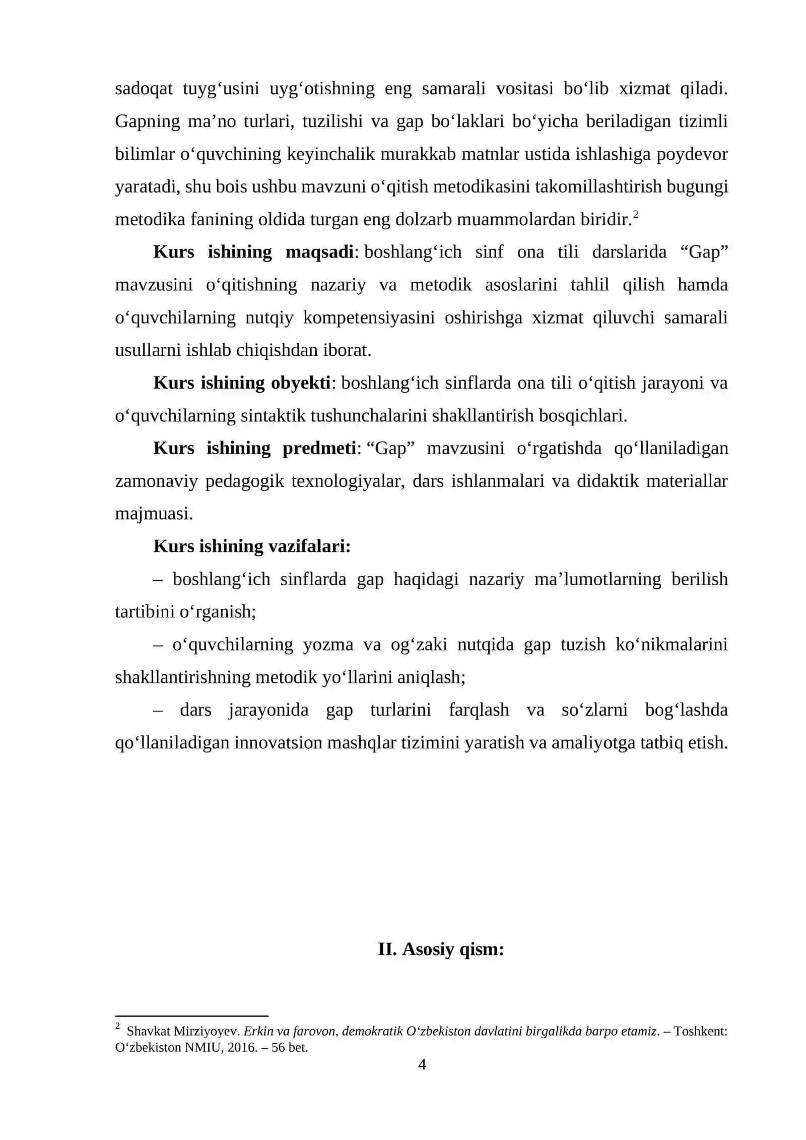 Boshlangich sinflarda Gap mavzusini ôrgatish metodikasi 4