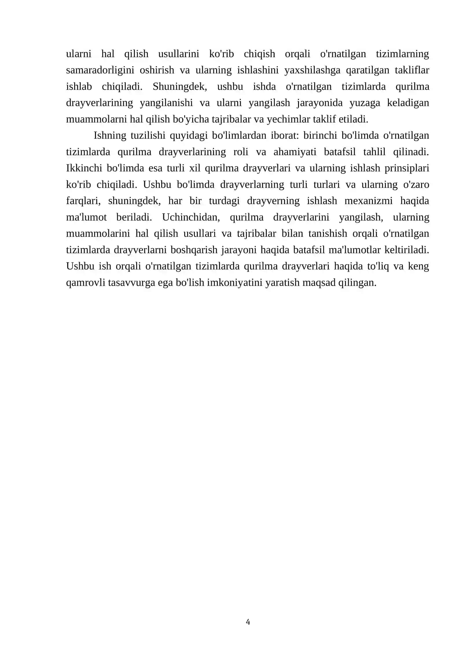 O'rnatilgan tizimlarda qurilma drayverlari 4