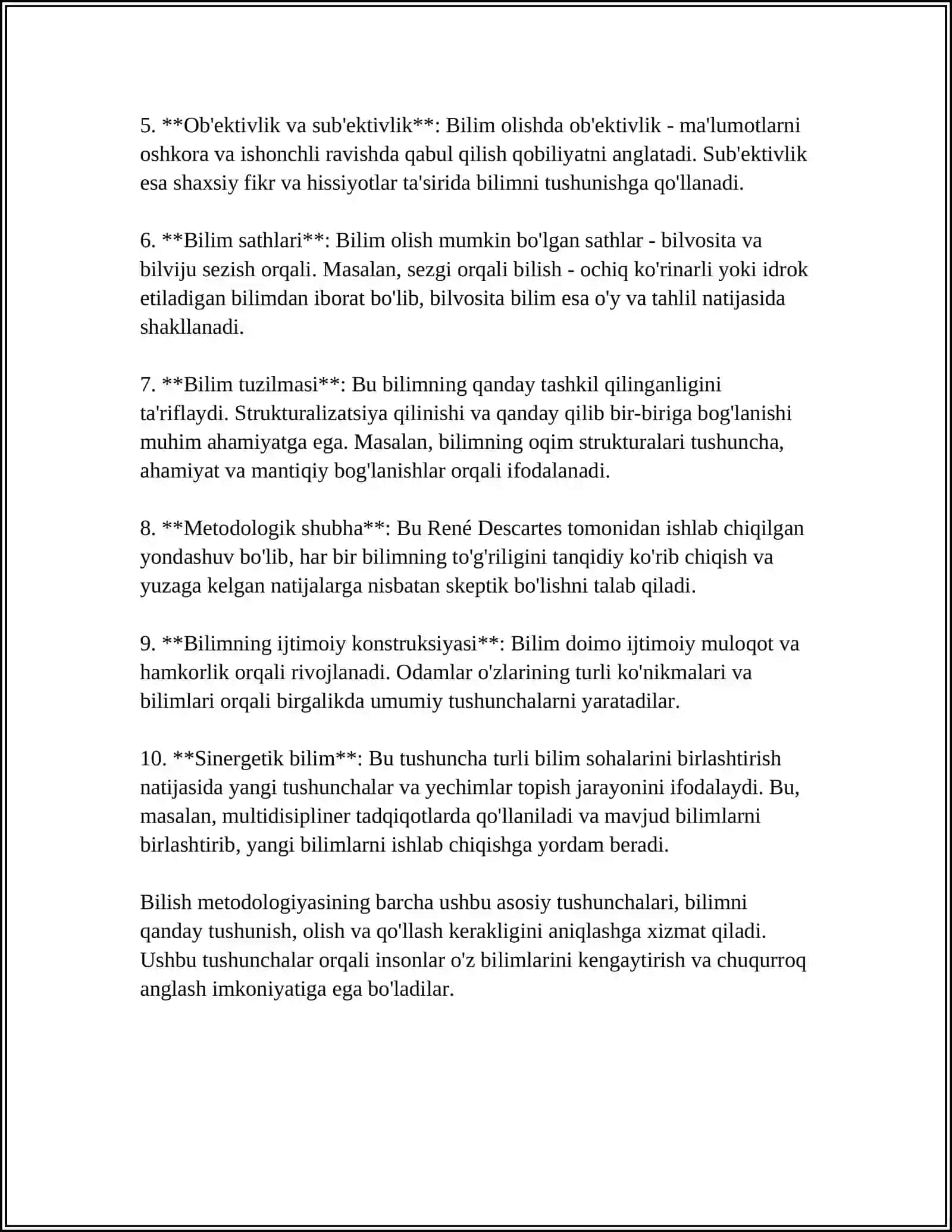 BILISH METADOLOGIYASI 4