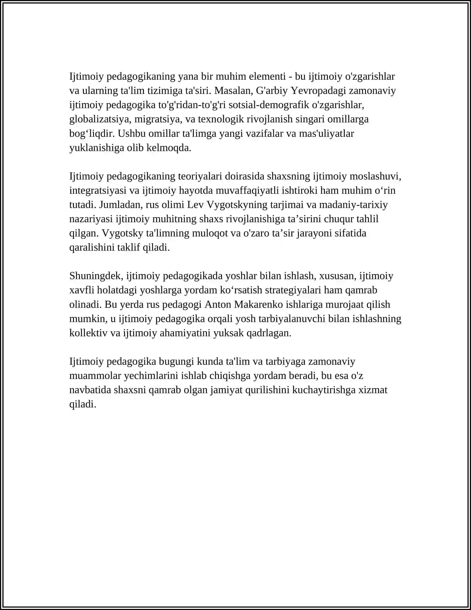 IJTIMOIY PEDAGOGIK FAOLIYAT 4