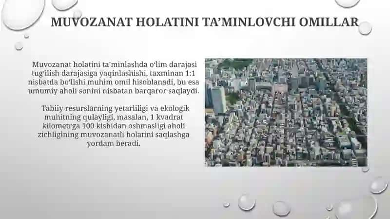 Aholi zichligini boshqarish usullari 4