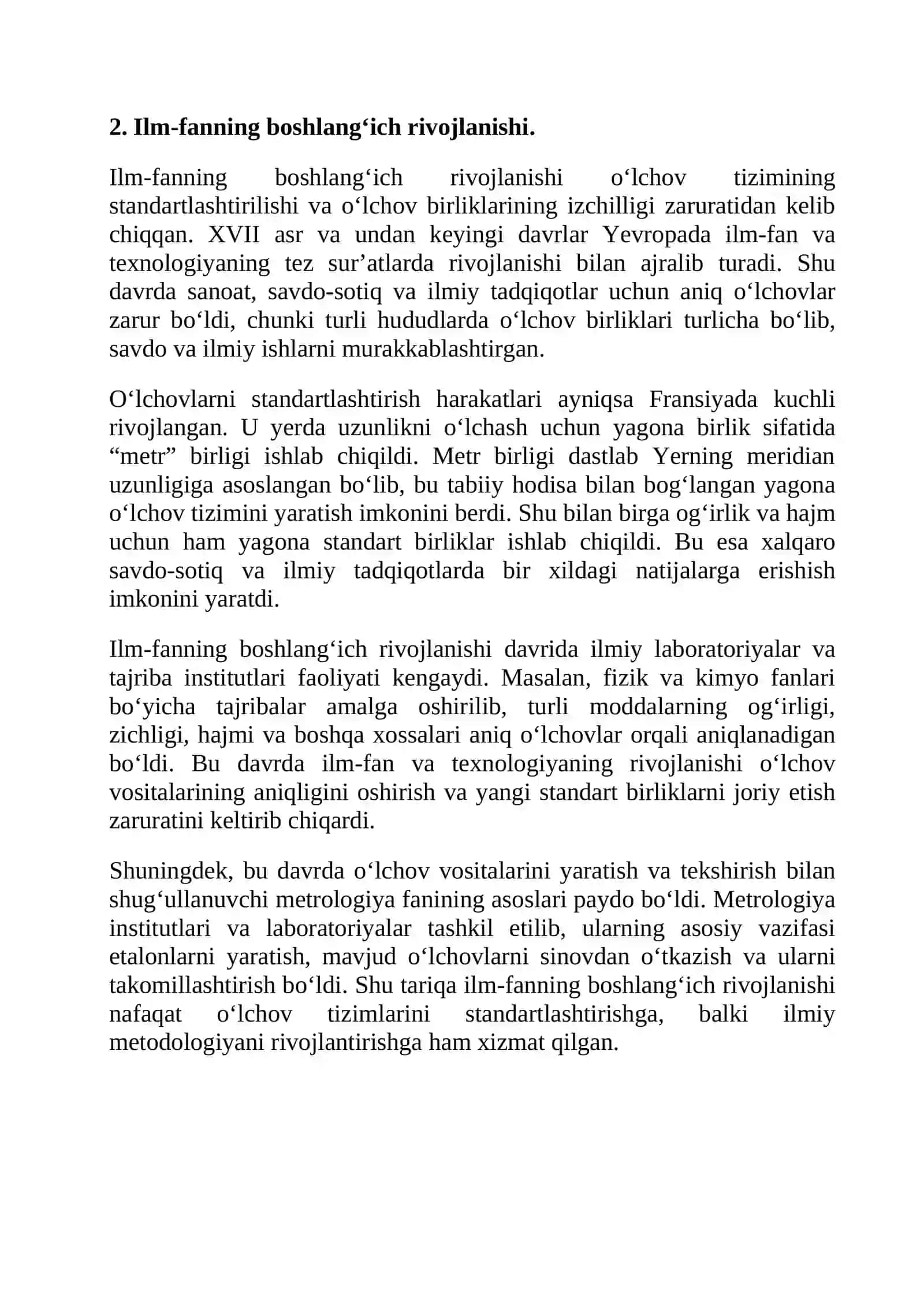 Etalonlarning yaratilish tarixi 4