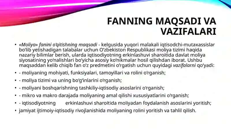 MOLIYANING MOHIYATI VA VAZIFALARI 4