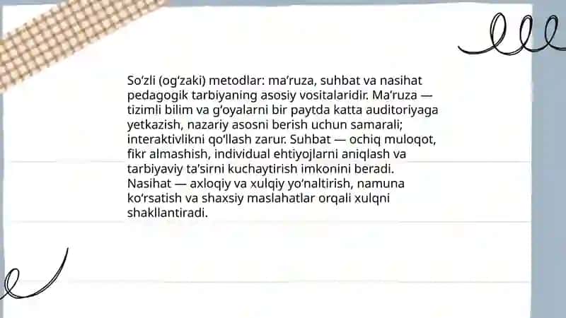 Tarbiyaning umumiy metodlari 4