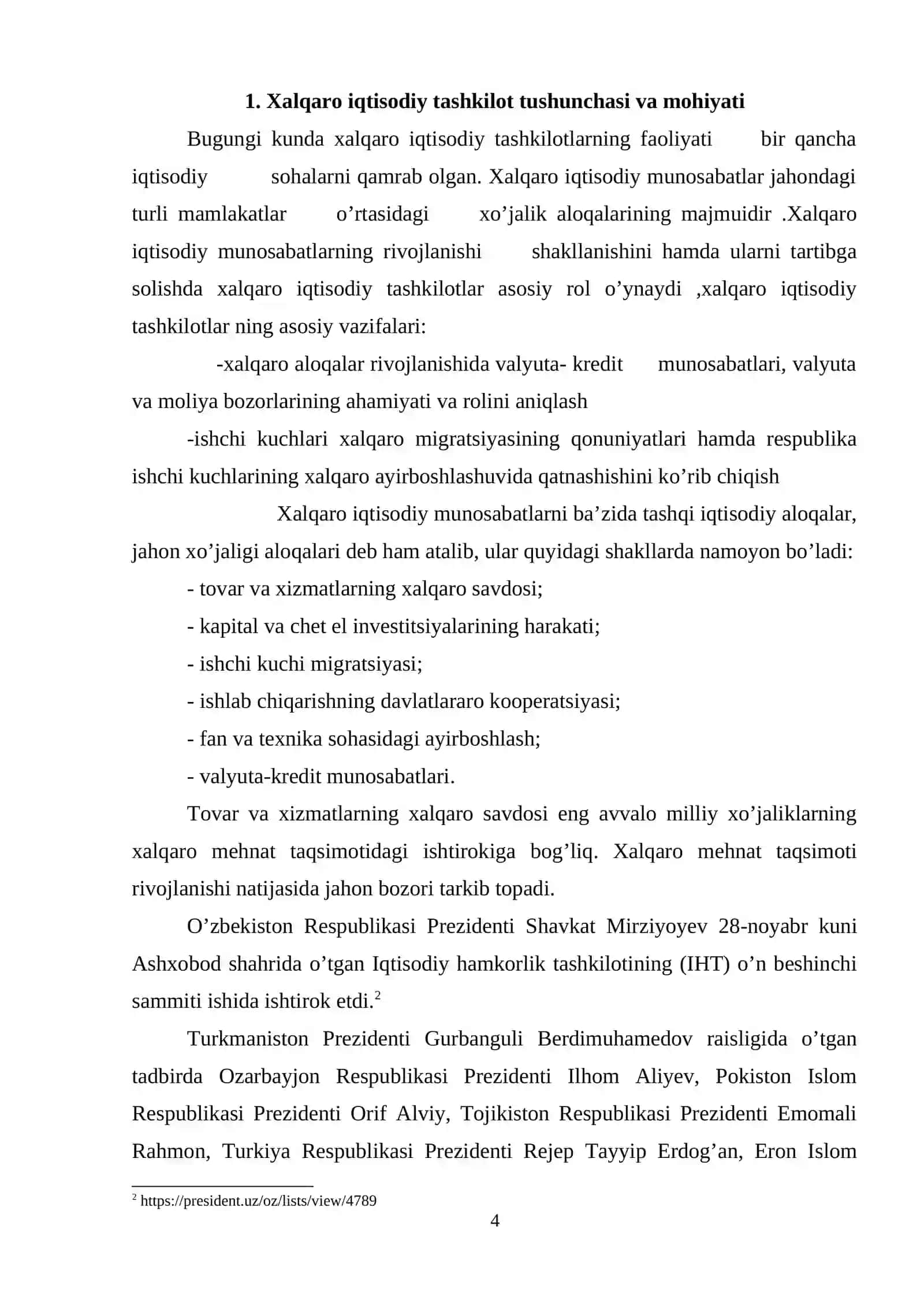 O'zbekistonning xalqaro tashkilotlar bilan hamkorlik aloqalari 4