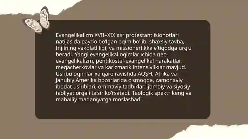 Xristianlik dinidagi yangi oqimlar 4