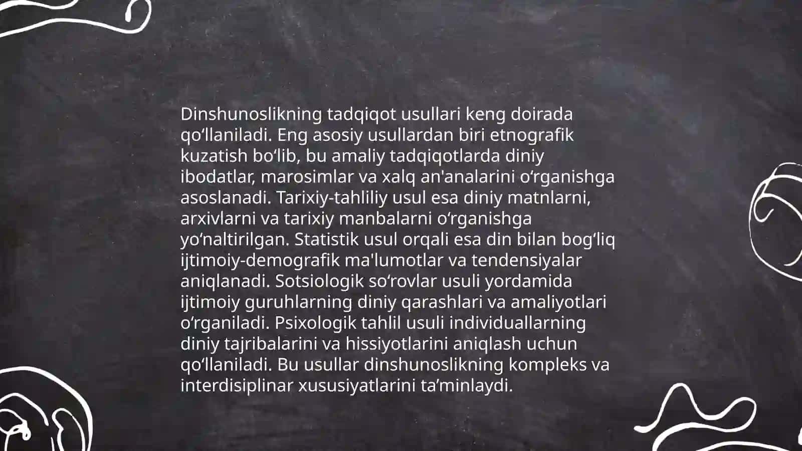 Dinshunoslik fanining maqsad va varifalari 4