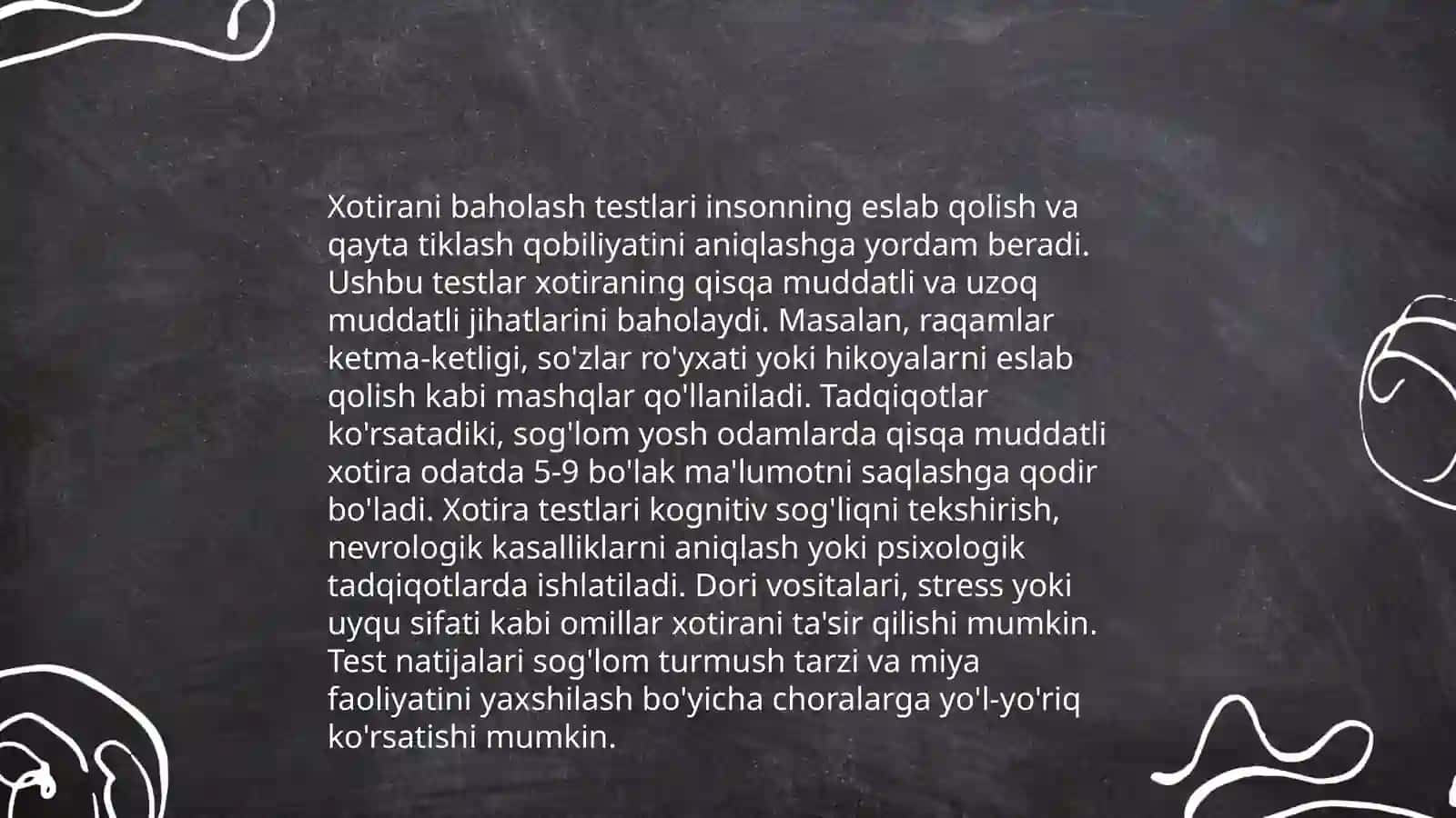Xotirani diagnostika qilish 4