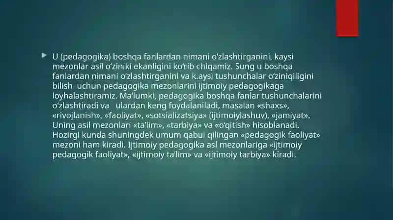 Ijtimoiy pedagogika faoliyat metodlari 4