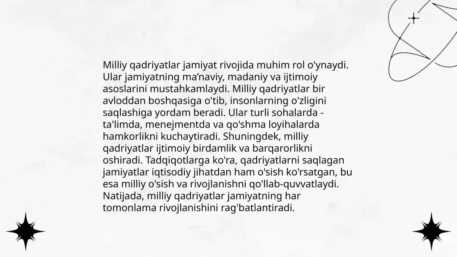 Jamiyat rivojining ma’naviy asoslari 4