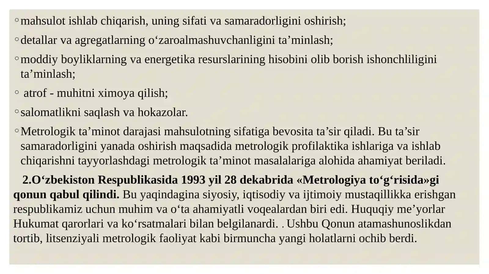 Metrologiya to‘g‘risidagi qonunlar 4