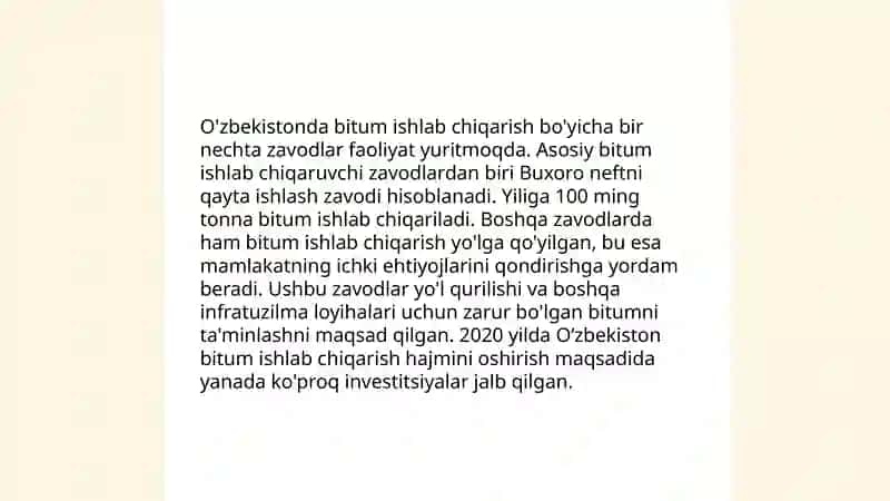 Bitum mahsulotlari ishlab chiqarish 4